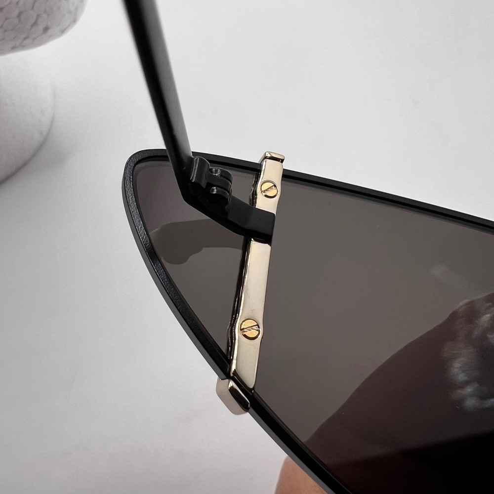 Saint Laurent Sunglasses Cat Eye Gold Accent Designer Fashion Shades - Picture 3 of 8